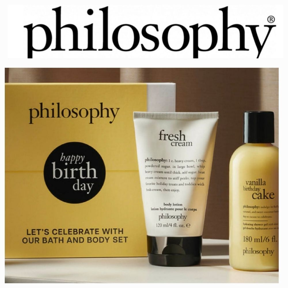 Philosophy Happy Birthday Vanilla Birthday Cake Bath & Body Set‎